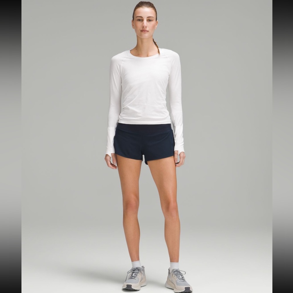 Lululemon Athletica Speed Up LR Shorts 2.5” Lined True Navy Blue